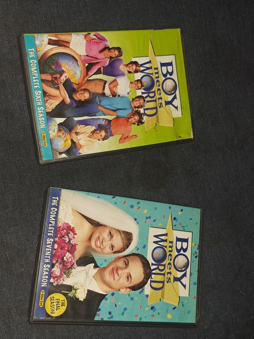 Boy Meets World DVD Seasons 6 & 7 - Teal, Lime Covers